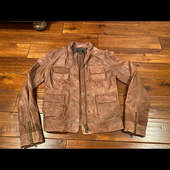 Lucky brand leather jacket - Picture 1 of 4